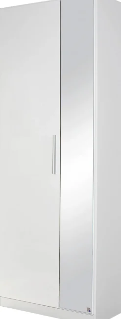 rauch Garderobenschrank »Garderobe Drehtürenschrank Kleiderschrank Schrank Mehrzweck MINOSA« mit Spiegel, Breite 69 cm, ausziehbare Kleiderstange MADE IN GERMANY
