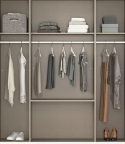 rauch Kleiderschrank »Drehtürenschrank Schrank Garderobe BURANO« mit Schubladen und Spiegelumrandung in Farbabsetzung MADE IN GERMANY