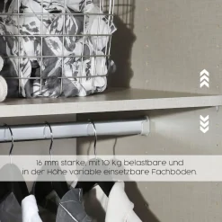 rauch Kleiderschrank »Drehtürenschrank Schrank Garderobe BURANO« mit Schubladen und Spiegelumrandung in Farbabsetzung MADE IN GERMANY