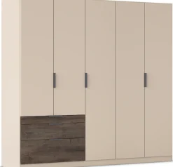 rauch Kleiderschrank »Drehtürenschrank Schrank Garderobe Schlafzimmerschrank KODA« oberer Schubkasten mit praktischer Inneneinteilung,mit asymmetrisch angeordneten Schubladen MADE IN GERMANY