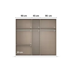 rauch Kleiderschrank »Drehtürenschrank Schrank Garderobe Schlafzimmerschrank KODA« oberer Schubkasten mit praktischer Inneneinteilung,mit asymmetrisch angeordneten Schubladen MADE IN GERMANY