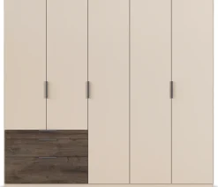 rauch Kleiderschrank »Drehtürenschrank Schrank Garderobe Schlafzimmerschrank KODA« oberer Schubkasten mit praktischer Inneneinteilung,mit asymmetrisch angeordneten Schubladen MADE IN GERMANY