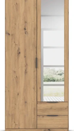 rauch Kleiderschrank »Drehtürenschrank Schrank Garderobe Ankleide Schlafzimmer LAGOA« 3 verschiedene Ausstattungen BASIC/CLASSIC/PREMIUM (inkl. SOFT-CLOSE),geräumige Schubladen, 3 Breiten, optional mit Aufsatz MADE IN GERMANY