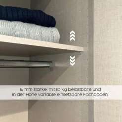 rauch Kleiderschrank »Freiham« mit Griffmulden und Schubkästen