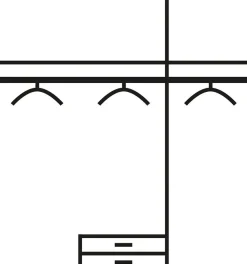rauch Kleiderschrank »Schrank Drehtürenschrank Garderobe Ankleide Schlafzimmerschrank GANDRA« Breiten 136/181/226/271 cm, Höhe 212 cm,mit Oberkranz und voll aufgelegtem Spiegel MADE IN GERMANY