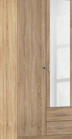 rauch Kleiderschrank »Schrank Garderobe Garderobenschrank Putzschrank Wäscheschrank BERGHEIM« Breiten 91/136/181 cm, Höhe 197 cm,2 Außenschubladen, Tür/en abschließbar je 2 Schlüssel MADE IN GERMANY