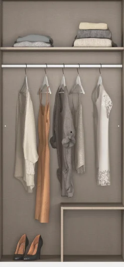 rauch Kleiderschrank »Schrank Garderobe Garderobenschrank Putzschrank Wäscheschrank BERGHEIM« Breiten 91/136/181 cm, Höhe 197 cm,2 Außenschubladen, Tür/en abschließbar je 2 Schlüssel MADE IN GERMANY