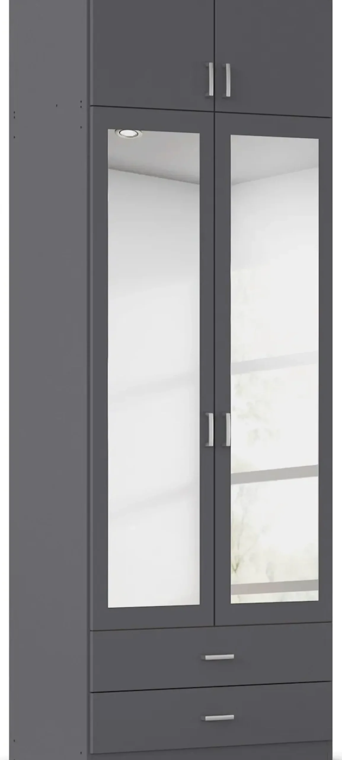 rauch Kleiderschrank »Schrank Garderobe Wäscheschrank GAMMA in 4 Breiten 91-226 cm« 3 verschiedene Ausstattungen BASIC/CLASSIC/PREMIUM (inkl. SOFT-CLOSE),mit Schubladen und Schrankaufsatz sowie Spiegel MADE IN GERMANY