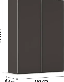 rauch Kleiderschrank »Schwebetürenschrank Schrank Garderobe Ankleide Schlafzimmer TARO« in 3 verschiedenen Ausstattungen BASIC/CLASSIC/PREMIUM (SOFT-CLOSE),4 Breiten, optional Passepartout mit/ohne Beleuchtung MADE IN GERMANY