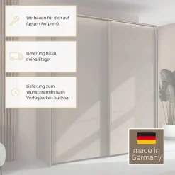 rauch Kleiderschrank »Schwebetürenschrank Schrank Garderobe Ankleide Schlafzimmer TARO« in 3 verschiedenen Ausstattungen BASIC/CLASSIC/PREMIUM (SOFT-CLOSE),4 Breiten, optional Passepartout mit/ohne Beleuchtung MADE IN GERMANY