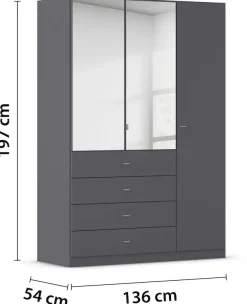 rauch Kleiderschrank »Sinsheim« mit 4 breiten Schubkästen