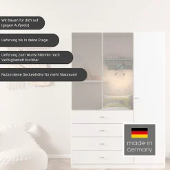 rauch Kleiderschrank »Sinsheim« mit 4 breiten Schubkästen