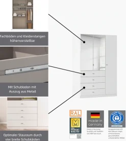 rauch Kleiderschrank »Sinsheim« mit 4 breiten Schubkästen
