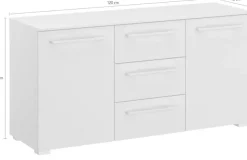 rauch Kombikommode »Kommode Sideboard Wäscheschrank Schrank SKAT PURE« inkl. SOFT-CLOSE-FUNKTION,mit 1 Tür und 4 Schubladen in puristischem Design MADE IN GERMANY