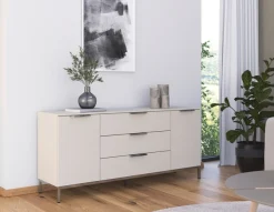 rauch Kombikommode »Kommode Türkommode Sideboard Kombikommode FLIPP« Breite 160 cm mit 2 Einlegeböden,2-türig mit3 Schubladen und Soft-Close-Funktion