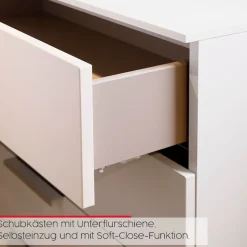 rauch Kombikommode »Kommode Türkommode Sideboard Kombikommode FLIPP« Breite 160 cm mit 2 Einlegeböden,2-türig mit3 Schubladen und Soft-Close-Funktion