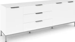 rauch Kombikommode »Kommode Türkommode Sideboard Kombikommode FLIPP« Breite 200 cm mit 2 Einlegeböden,3-türig mit3 Schubladen und Soft-Close-Funktion