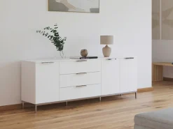 rauch Kombikommode »Kommode Türkommode Sideboard Kombikommode FLIPP« Breite 200 cm mit 2 Einlegeböden,3-türig mit3 Schubladen und Soft-Close-Funktion