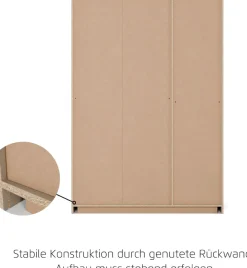 rauch Mehrzweckschrank »Garderobe Kleiderschrank Schrank Schuhschrank Putzschrank MINOSA« Breiten 47/69/91/136 cm, Höhen 197/210 cm,In 4 Breiten mit vielen Einlegeböden für viel Stauraum MADE IN GERMANY