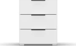 rauch Nachtkommode »Nachttisch Nachtkonsole Nachtschrank SKAT MERIDIAN« inkl. SOFT-CLOSE-FUNKTION,mit 3 Schubladen in elegantem Design MADE IN GERMANY