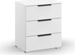 rauch Nachtkommode »Nachttisch Nachtkonsole Nachtschrank SKAT MERIDIAN« inkl. SOFT-CLOSE-FUNKTION,mit 3 Schubladen in elegantem Design MADE IN GERMANY