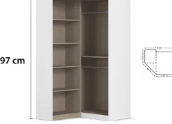 rauch Schrank-Set »Kleiderschrank Schrank Garderobe Garderobenschrank Eckschrank HOMBURG« Set,