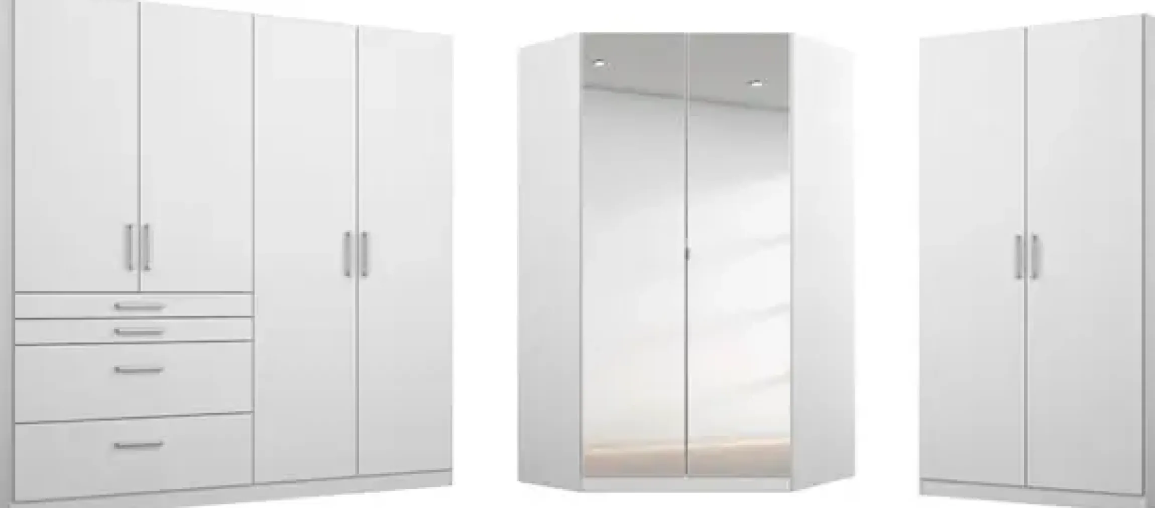 rauch Schrank-Set »Kleiderschrank Schrank Garderobe Garderobenschrank Eckschrank HOMBURG« Set,