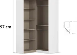 rauch Schrank-Set »Kleiderschrank Schrank Garderobe Garderobenschrank Eckschrank HOMBURG« Set,