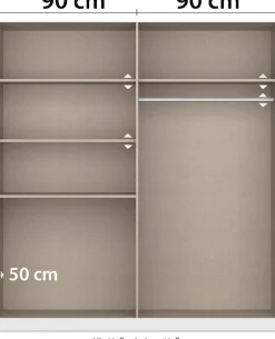 rauch Schrank-Set »Kleiderschrank Schrank Garderobe Garderobenschrank Eckschrank HOMBURG« Set,