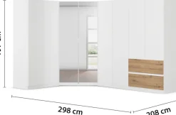 rauch Schrank-Set »Kleiderschrank Schrank Garderobe Wäscheschrank COSTA Größe 208x298 cm« Set, in 3 Ausstattungen BASIC/CLASSIC/PREMIUM, 3 Stk. tlg.