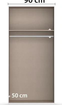 rauch Schrank-Set »Kleiderschrank Schrank Garderobe Wäscheschrank COSTA Größe 208x298 cm« Set, in 3 Ausstattungen BASIC/CLASSIC/PREMIUM, 3 Stk. tlg.