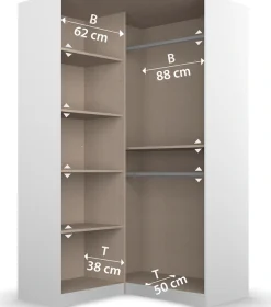rauch Schrank-Set »Kleiderschrank Schrank Garderobe Wäscheschrank COSTA Größe 208x298 cm« Set, in 3 Ausstattungen BASIC/CLASSIC/PREMIUM, 3 Stk. tlg.