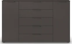 rauch Schubkastenkommode »Flipp Schubladenkommode Wäscheschrank Schrank« Breite 160/180 cm mit 4 Einlegeböden,2-türig mit5 Schubladen und Soft-Close-Funktion in zwei Breiten