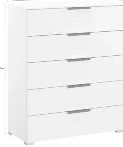 rauch Schubkastenkommode »Kommode Sideboard Wäscheschrank Schrank SKAT MERIDIAN« inkl. SOFT-CLOSE-FUNKTION,mit 5 Schubladen in elegantem Design MADE IN GERMANY
