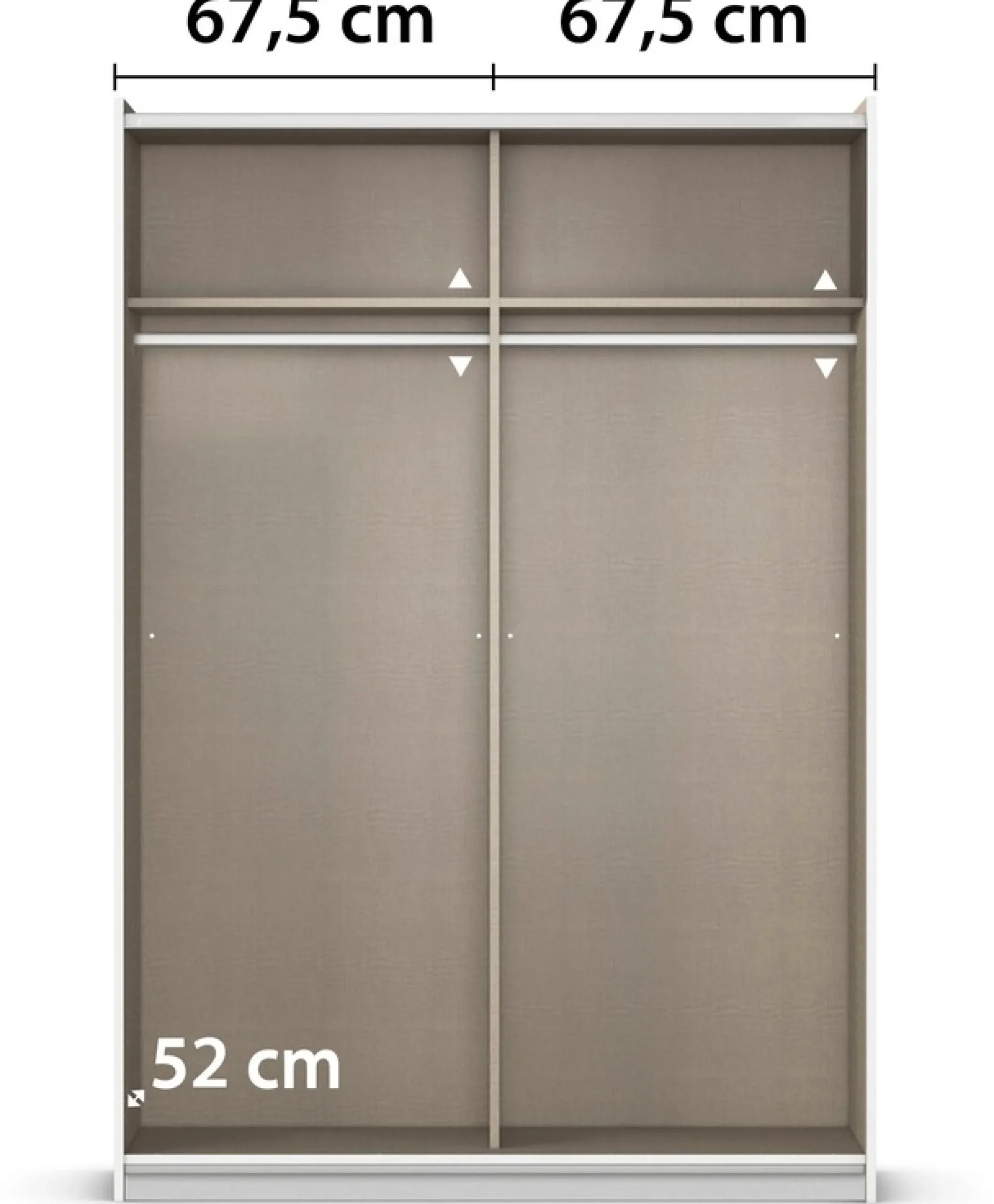 rauch Schwebetürenschrank »Kleiderschrank Schrank KinderzimmerSUBITO« Garderobe Vollspiegel Breiten 136 & 181 Höhe 197 cm - MADE IN GERMANY