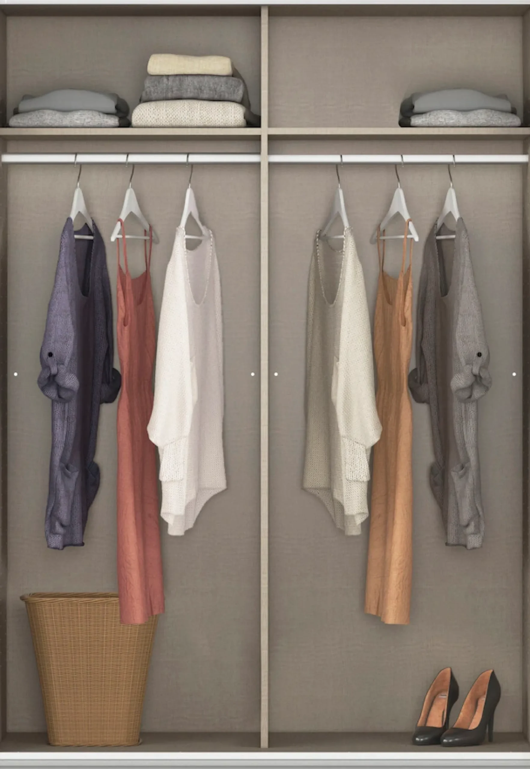 rauch Schwebetürenschrank »Kleiderschrank Schrank KinderzimmerSUBITO« Garderobe Vollspiegel Breiten 136 & 181 Höhe 197 cm - MADE IN GERMANY