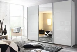 rauch Schwebetürenschrank »Kleiderschrank Schrank Garderobe Wäscheschrank Ankleide KULMBACH« Breiten 271/360 cm Höhen 210/230 cm,inkl. Schubkasteneinsatz und extra Einlegeböden MADE IN GERMANY