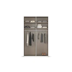 rauch Schwebetürenschrank »Kleiderschrank Schrank Garderobe Schlafzimmerschrank EVELYN« in elegantem Stil, in 5 Breiten, Griffe in Korpusfarbe MADE IN GERMANY