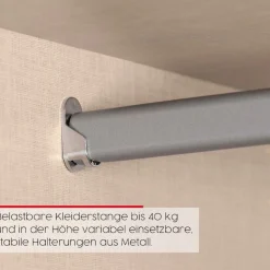 rauch Schwebetürenschrank »Kleiderschrank Schrank Garderobe Schlafzimmerschrank SCALE-FYRA« edle viergeteilte Türen mit Glas-Front viele Farben MADE IN GERMANY