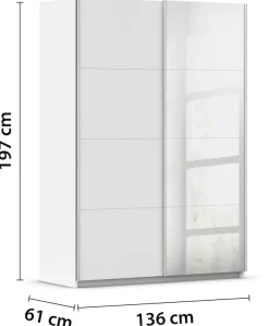 rauch Schwebetürenschrank »Kleiderschrank Schrank KinderzimmerSUBITO« Dekor- & Spiegelelemente B 136 & 181 - Höhe 197 cm - MADE IN GERMANY