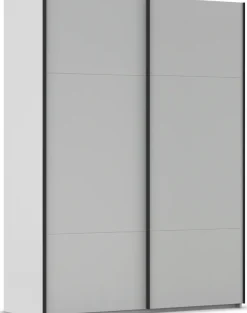 rauch Schwebetürenschrank »Kleiderschrank Schrank Garderobe Schlafzimmerschrank CONTIDO« 3 verschiedene Ausstattungen BASIC/CLASSIC/PREMIUM,aus hochwertigem Material in 6 Breiten 2 Griff-Farben MADE IN GERMANY