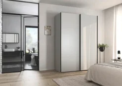 rauch Schwebetürenschrank »Kleiderschrank Schrank Garderobe Schlafzimmerschrank CONTIDO« 3 verschiedene Ausstattungen BASIC/CLASSIC/PREMIUM,aus hochwertigem Material in 6 Breiten 2 Griff-Farben MADE IN GERMANY