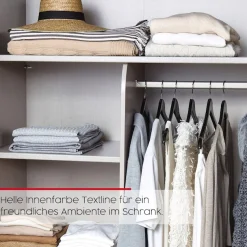 rauch Schwebetürenschrank »Kleiderschrank Schrank Garderobe Schlafzimmerschrank CONTIDO« 3 verschiedene Ausstattungen BASIC/CLASSIC/PREMIUM,aus hochwertigem Material in 6 Breiten 2 Griff-Farben MADE IN GERMANY