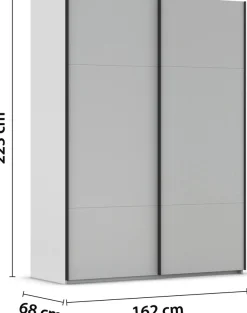 rauch Schwebetürenschrank »Kleiderschrank Schrank Garderobe Schlafzimmerschrank CONTIDO« 3 verschiedene Ausstattungen BASIC/CLASSIC/PREMIUM,aus hochwertigem Material in 6 Breiten 2 Griff-Farben MADE IN GERMANY