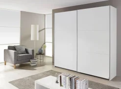 rauch Schwebetürenschrank »Kleiderschrank Schrank Garderobe Wäscheschrank Schlafzimmer BORBA« Breiten 218/260 cm, Höhe 210 cm,optional mit Absetzung in Graumetallic MADE IN GERMANY