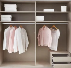 rauch Schwebetürenschrank »Kleiderschrank Schrank Garderobe Wäscheschrank Schlafzimmer BORBA« Breiten 218/260 cm, Höhe 210 cm,optional mit Absetzung in Graumetallic MADE IN GERMANY