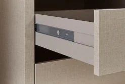 rauch Schwebetürenschrank »Kleiderschrank Schrank Garderobe Wäscheschrank Schlafzimmer BORBA« Breiten 218/260 cm, Höhe 210 cm,optional mit Absetzung in Graumetallic MADE IN GERMANY