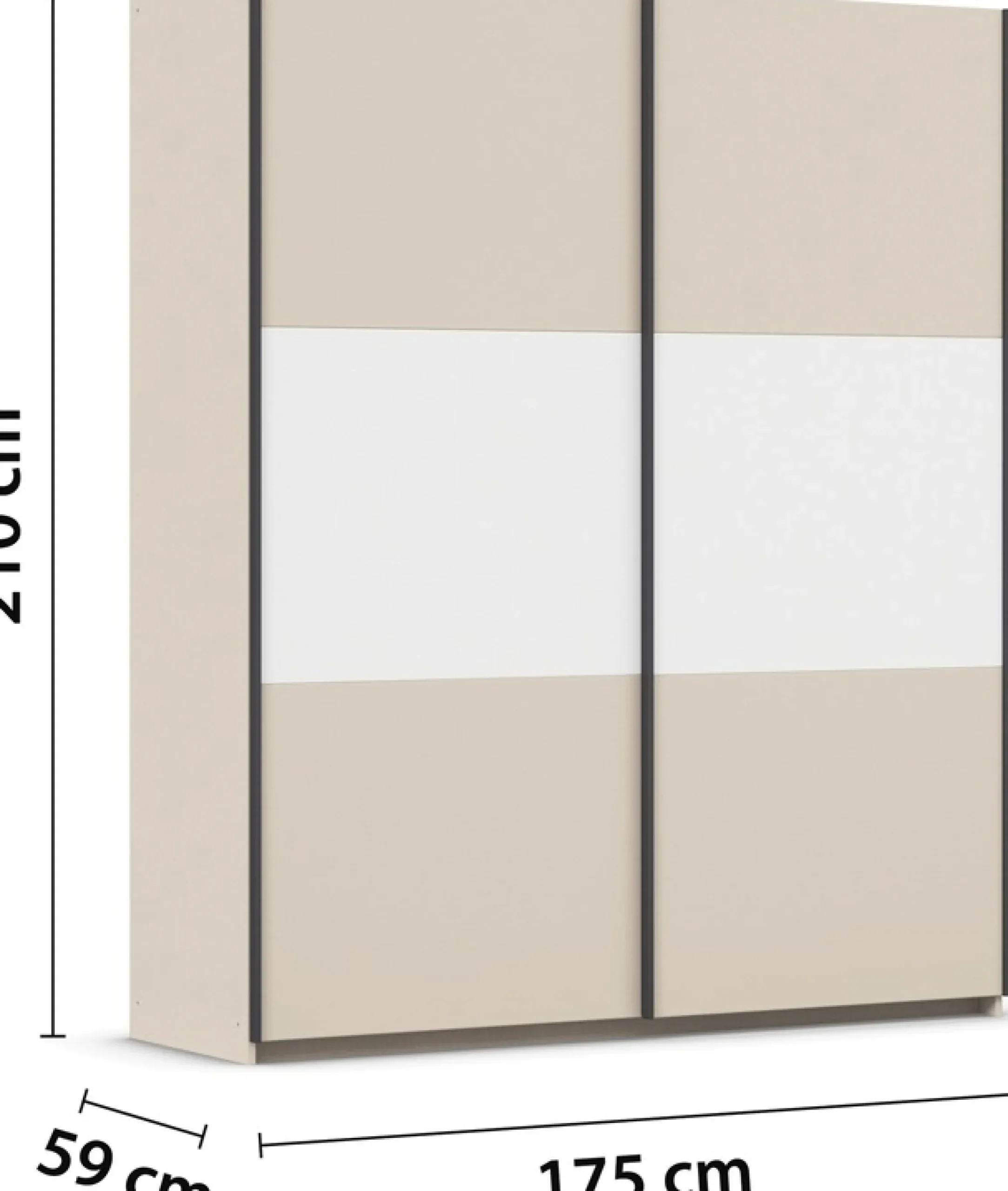 rauch Schwebetürenschrank »Kleiderschrank Schrank Garderobe Garderobenschrank Wäscheschrank NEO« 3 verschiedene Ausstattungen BASIC/CLASSIC/PREMIUM (inkl. SOFT-CLOSE),mit großzügigem Stauraum und vielfältigen Farbkombinationen