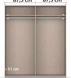 rauch Schwebetürenschrank »Kleiderschrank Schrank Garderobe Garderobenschrank Wäscheschrank NEO« 3 verschiedene Ausstattungen BASIC/CLASSIC/PREMIUM (inkl. SOFT-CLOSE),mit großzügigem Stauraum und vielfältigen Farbkombinationen