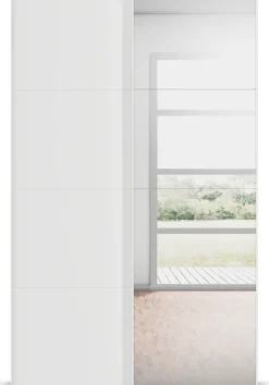 rauch Schwebetürenschrank »Kleiderschrank Schrank Garderobe Schlafzimmerschrank EVELYN« in elegantem Stil mit Spiegel 5 Breiten viel Stauraum MADE IN GERMANY